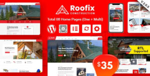 Roofix Theme – Roofing Services WordPress Theme