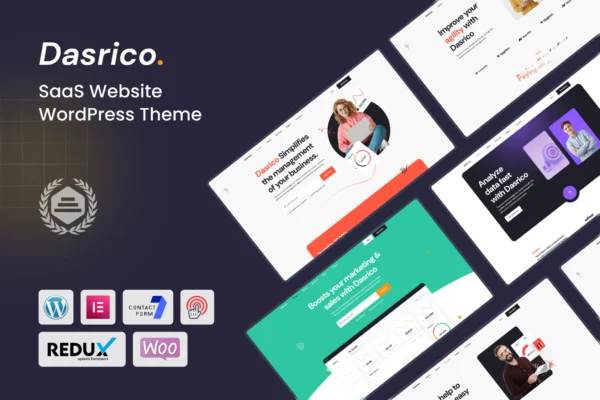 Dasrico - SaaS Website WordPress Theme