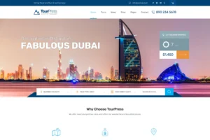 TourPress - Travel Booking WordPress Theme