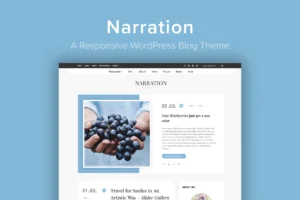 Narration - A Responsive WordPress Blog Theme