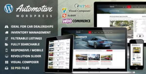 Automotive Theme Car Dealership Business WordPress Theme