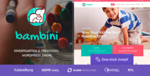 Bambini Theme – Pre-School and Kindergarten Theme