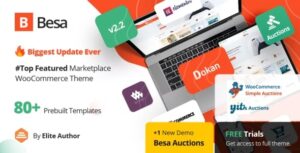 Besa Theme – Elementor Marketplace WooCommerce Theme