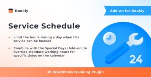 Bookly Service Schedule Addon