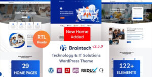 Braintech Theme – Technology & IT Solutions WordPress Theme