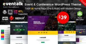EvenTalk Theme – Event Conference WordPress Theme