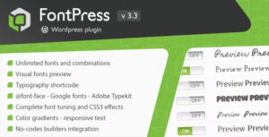 FontPress – Wordpress Font Manager