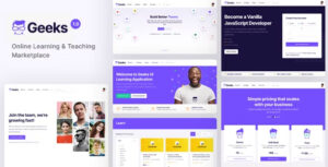 Geeks Theme – Online Learning Marketplace WordPress Theme