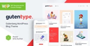 Gutentype Theme | 100% Gutenberg Blog Theme + Elementor