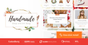 Handmade Shop Theme – Handicraft Blog & Store Creative WordPress Theme