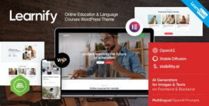 Learnify Theme – Online Courses Education WordPress Theme