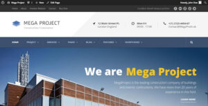 Mega Project Theme – Construction WordPress