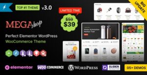 Mega Shop WP Theme – Multipurpose Elementor WooCommerce Theme