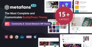 MetaFans Theme – Community & Social Network BuddyPress Theme