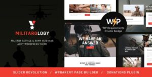 Militarology Theme – Military Service & Army Veterans WordPress Theme