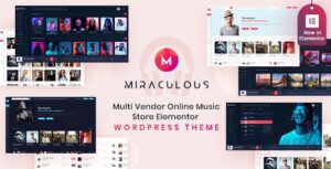 Miraculous Theme – Multi Vendor Online Music Store Elementor WordPress Theme
