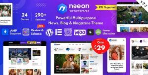 Neeon Theme – WordPress News Magazine Theme