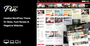 Pin Theme = Pinterest Style / Personal Masonry Blog / Front-end Submission