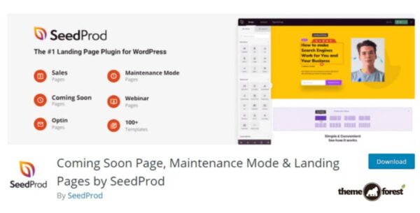 SeedProd Coming Soon Pro + Maintenance Mode – Plugin for WP