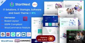 StartNext Theme – IT Startup & Technology Services WordPress Theme