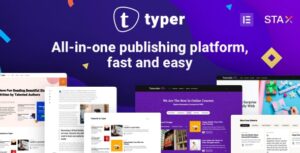 Typer Theme – Amazing Blog and Multi Author Publishing Theme