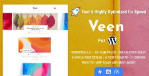 Veen – Minimal Lightweight AMP Blog for WordPress
