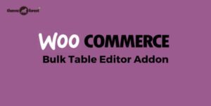 Woocommerce Bulk Table Editor Addon
