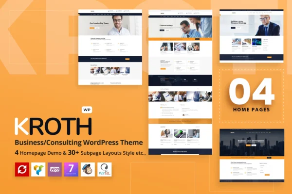 Kroth - Business/Consulting WordPress Theme