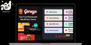 Gloreya – Food Ordering & Delivery Restaurant WordPress Theme